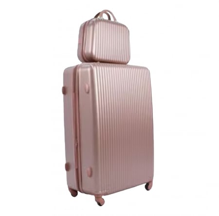 تشكيلة شنط سفر 6 قطع على شكل خطوط بعدة الوان