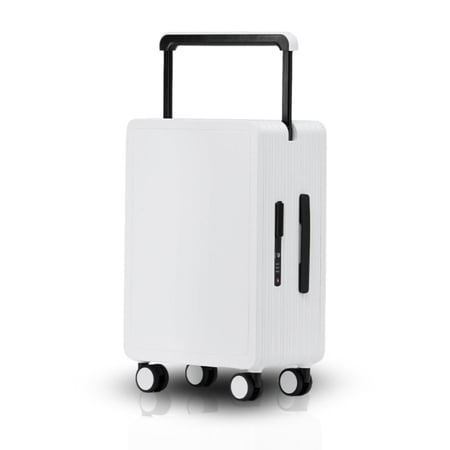 شنطة سفر صغيرة ذكية لون أبيض بتصميم أنيق