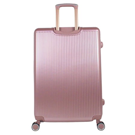 شنطة سفر لون روز  من الخلف