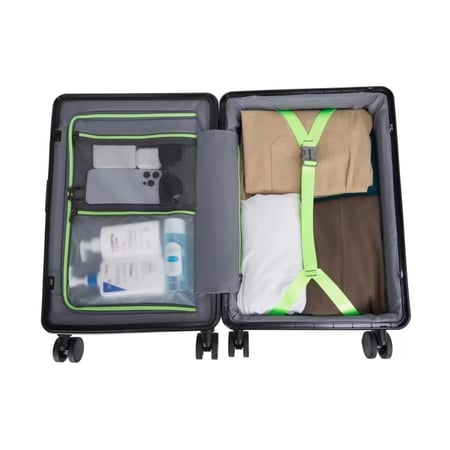 شنطة كابينة الطائرة لون رمادي غامق 20 إنش بتصميم راقي Carry-On
