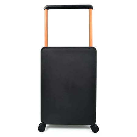 مورانو حقيبة سفر متينة للجنسين من Morano خفيفة الوزن، حقيبة باربع بعجلات دوارة مع قفل مدمج من TSA (2-قطع ,أسود)