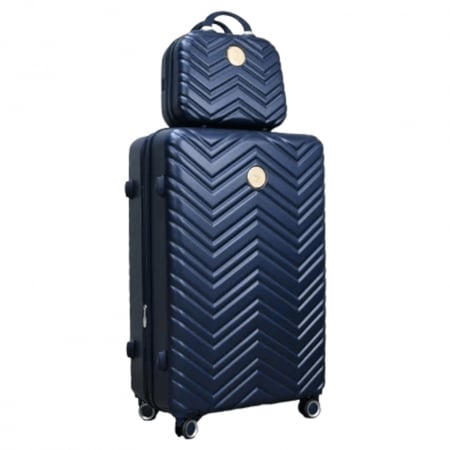 طقم حقائب سفر بعجلات من 4 قطع من ستار لاين كحلي