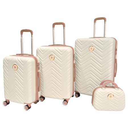 طقم حقائب سفر بعجلات من 5 قطع من ستار لاين بيج بإطار لحمي