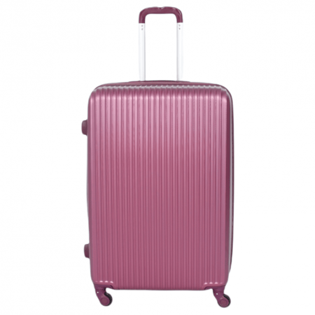 طقم شنط فايبر 5 قطع لون عنابي من سعة سفر للحقائب