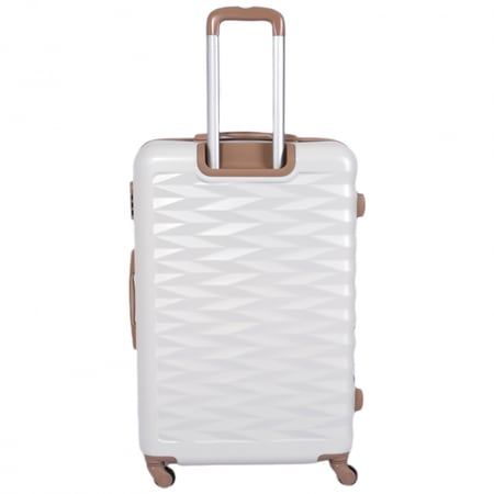 طقم شنط سفر فايبر 4قطع لون بيج