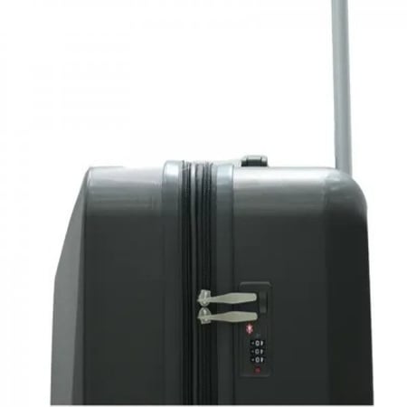 مورانو مجموعة شنط سفر بتصميم سادة 5 قطع رمادي غامق 525133