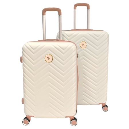 طقم حقائب سفر بعجلات من 4 قطع من ستار لاين بيج بإطار لحمي