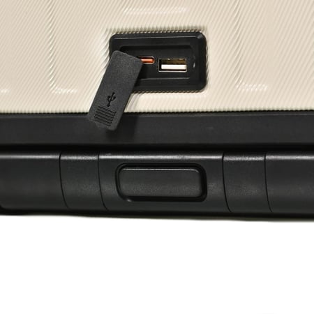 طقم شنط سفر 3 قطع ABS مع إطار ألومنيوم لون بيج