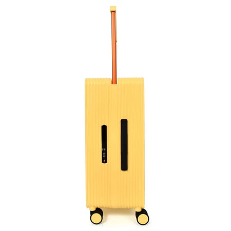 مورانو حقيبة سفر متينة للجنسين من Morano خفيفة الوزن، حقيبة باربع بعجلات دوارة مع قفل مدمج من TSA (2-قطع, أصفر)