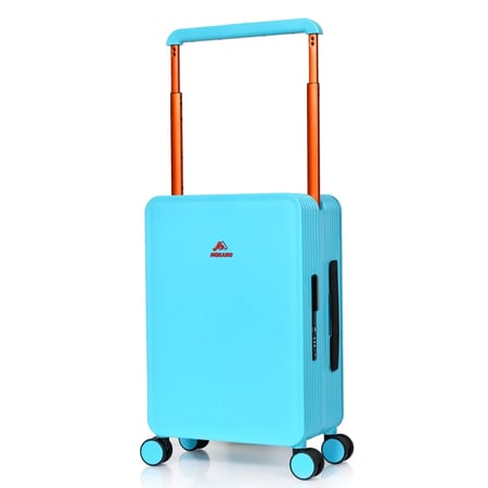حقيبة سفر متينة للجنسين خفيفة الوزن، حقيبة باربع بعجلات دوارة مع قفل مدمج من TSA (أزرق مائي, Carry-On 20-Inch)