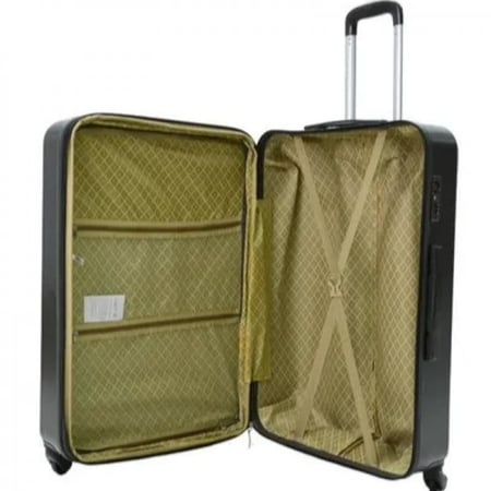 مورانو مجموعة شنط سفر بتصميم سادة 5 قطع رمادي غامق 525133