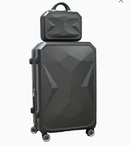 طقم شنط للسفر مكون من 5 قطع لون رمادي غامق