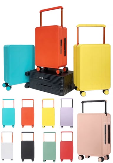 شنط سفر كابينة الطائرة ملونة Unisex مقاس 20 إنش + 24 إنش بعدة ألوان عصرية وهادئة