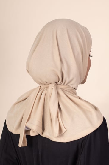 حجاب شاش تركي ربط من الخلف - بني فاتح