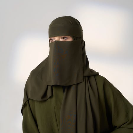 طقم طرحة ونقاب