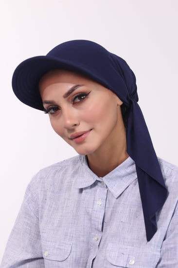 توربان كاب ربط من الخلف-كحلي