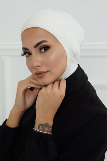 قبعة كاملة تغطي الرقبة والراس - أوف وايت