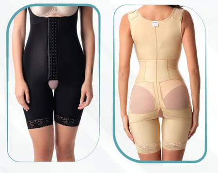 مشد بعد عمليات شفط الدهون بفتحة خلفية فوق الركبة