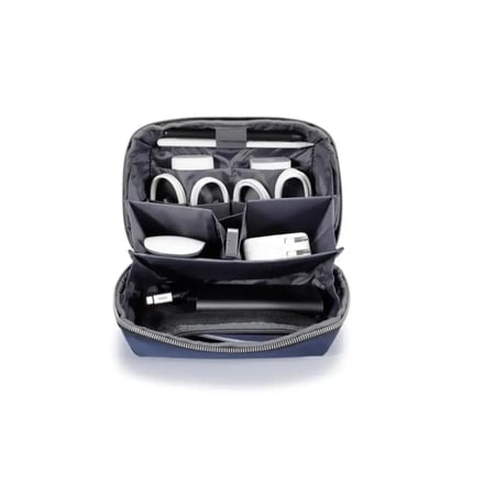 alot - حقيبة يد جلد مايكروفايبر بسعة 1 لتر مع حزام خلفي للحمل - كحلي