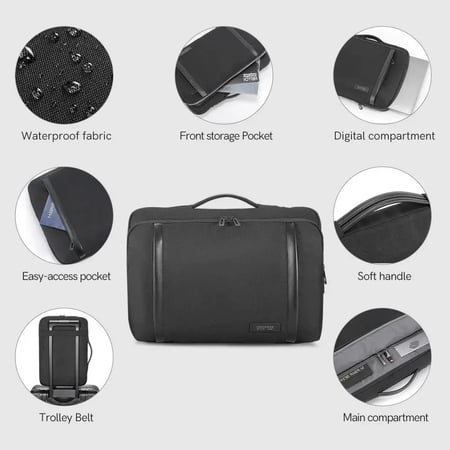 Kingsons  - حقيبة لابتوب Sleeve Bag - اسود