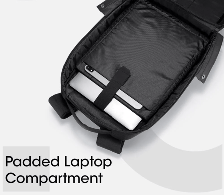 alot - حقيبة ظهر للابتوب بسعة 20.5 لتر - اسود