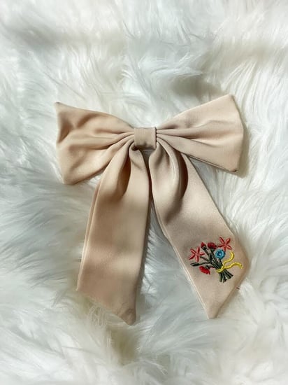 فيونكة حجم كبير - لون سكري