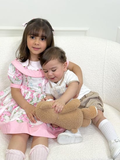 فستان اطفال وردي