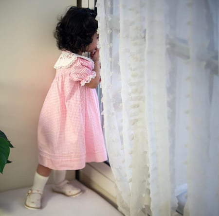 فستان بينك اطفال