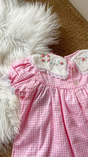 فستان بينك اطفال