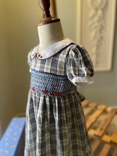 فستان كحلي بناتي