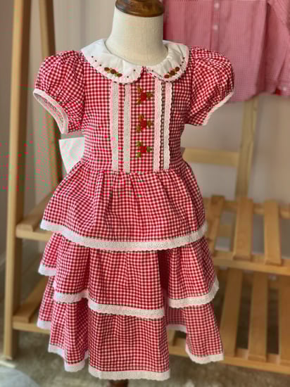 فستان اطفال منقط