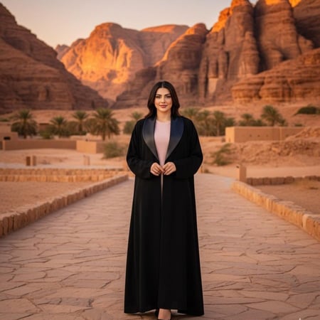 عبايه ياقه جلد