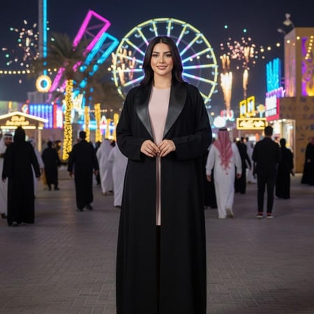 عبايه ياقه جلد