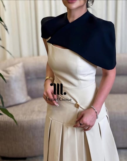 فستان بيج كريب مع كيب منفصل (#113)