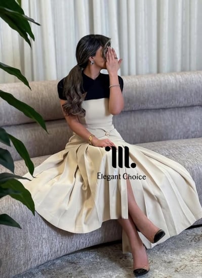 فستان بيج كريب مع كيب منفصل (#113)