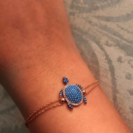 اسورة السلحفاه الأنيقة , اللون روز قولد (B129) .