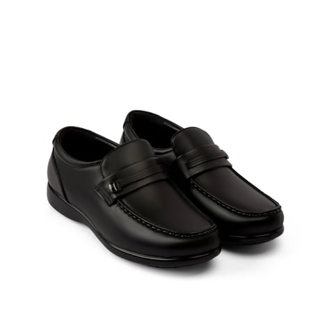 حذاء رسمي طبي من الجلد الطبيعي الاسود