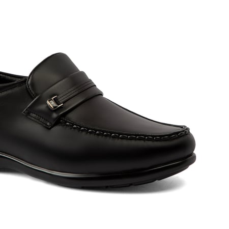 حذاء رسمي طبي من الجلد الطبيعي الاسود