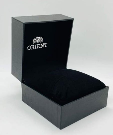 ساعة اورينت اليابانية الكلاسيكية اوتوماتيك بتاريخين ستانلس ستيل للرجال  - SAB05005C8