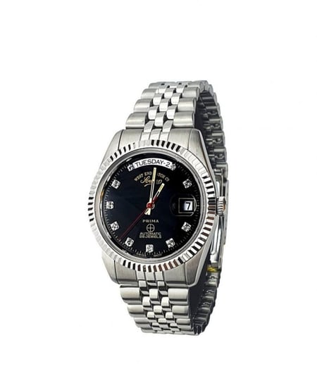 West End Watch Co Automatic Stainless Steel Silver Watch (Diamond Zircon) for Men - 5027_10_0207R