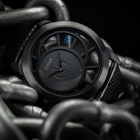ساعة تايتان الهندية الرقيقة انالوج كوارتز  TITAN EDJ WATCH NEW - ND1576NL01A