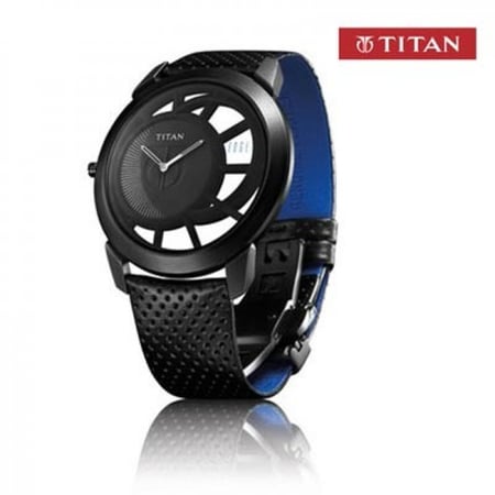 ساعة تايتان الهندية الرقيقة انالوج كوارتز  TITAN EDJ WATCH NEW - ND1576NL01A