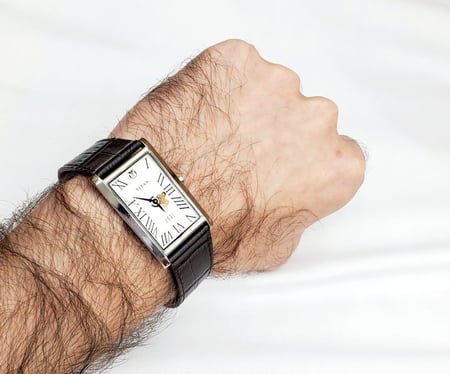 ساعة تايتان ايدج الهندية الرقيقة انالوج كوارتز - NB1515SL01 - TITAN EDJ WATCH NEW