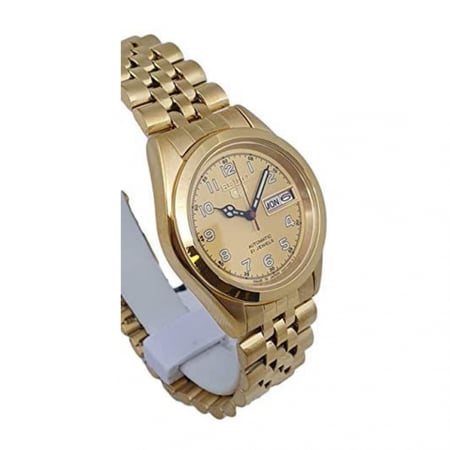 ساعة سيكو 5 اوتوماتيك اليابانية القديمة كلاسيكية بتاريخين ستانلس ستيل للنساء -SNY606J