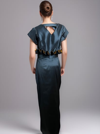 قطعتين من قماش الشانتون بازرار منحوته