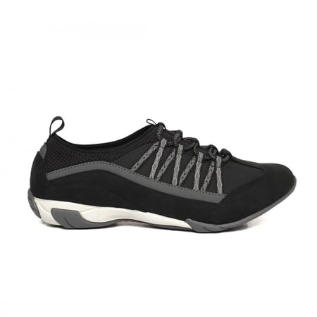 هش بابيس كويل سترتش الرياضي للنساء اسود hush puppies coil stretch lace black Sport Shoes