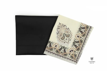 شال شتوي نقشات كشميري من تاسومة