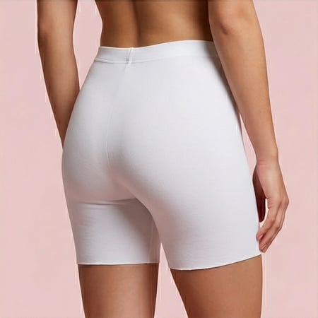 شورت نسائي قطن سادة، 6 قطع