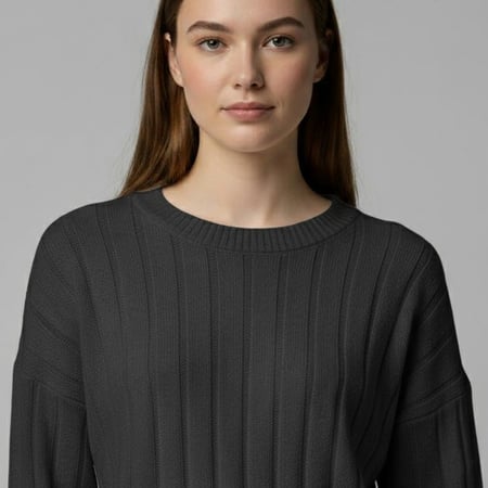 بيجامة نسائية صوف برقبة منخفضة، متعدد الالوان