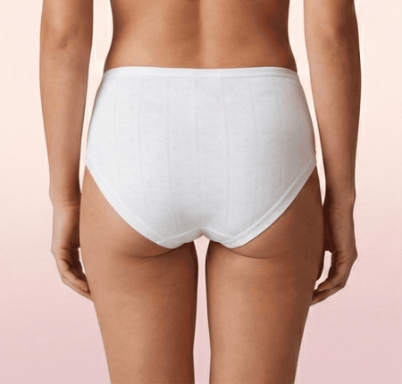 سروال داخلي قطني مخرم سروال داخلي قطني مخرم سادة نسائي ، 6 قطع سادة نسائي ، 12 قطع